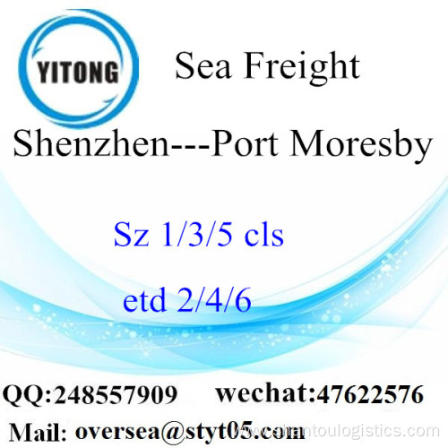 Shenzhen Port LCL Consolidation To Port Moresby